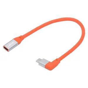USB C to C Extension Cable,USB 3.2 Gen 2x2 90 Degree Angled Cable Support 20Gbps Data Transfer PD 100W Fast Charging 8K@60Hz Video Output 0.98FT/0.3M USB C to C Extension Cable,USB 3.2 Gen 2x2 90 Degree Angled Cable Support 20Gbps Data Transfer PD 100W Fast Charging 8K@60Hz Video Output 0.98FT/0.3M
