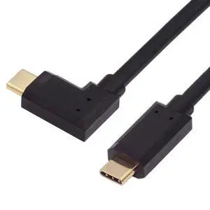USB C to C Cable,USB C Male to Male Fast Charging Data Transfer 90 Degree Angled Flat Extension Cable USB C to C Cable,USB C Male to Male Fast Charging Data Transfer 90 Degree Angled Flat Extension Cable