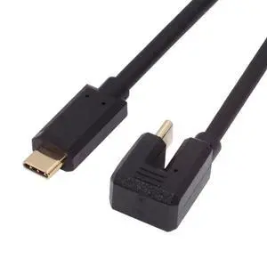 USB C to C Cable,USB C Male to Male Fast Charging Data Transfer 180 Degree Angled Extension Cable USB C to C Cable,USB C Male to Male Fast Charging Data Transfer 180 Degree Angled Extension Cable