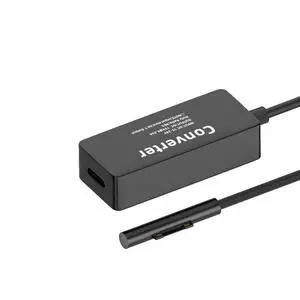 Surface Charge Converter,USB Type C to Surface Pro3/4/5/6/7/8/9 Book Pro 65W DC 15V Charge Adapter Surface Charge Converter,USB Type C to Surface Pro3/4/5/6/7/8/9 Book Pro 65W DC 15V Charge Adapter