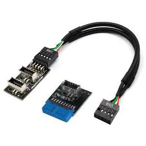 USB 3.1 Front Panel Socket Type-E to USB 3.0 20Pin Header Male Extension Adapter for Motherboard USB 3.1 Front Panel Socket Type-E to USB 3.0 20Pin Header Male Extension Adapter for Motherboard
