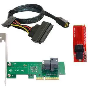 CY M.2 to U.2 U2 Kit SFF-8639 NVME PCIe SSD Adapter & Cable for Mainboard Intel SSD 750 p3600 p3700 M.2 SFF-8643 CY M.2 to U.2 U2 Kit SFF-8639 NVME PCIe SSD Adapter & Cable for Mainboard Intel SSD 750 p3600 p3700 M.2 SFF-8643