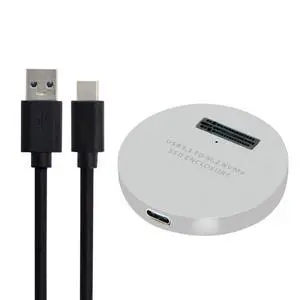 M.2 NVME SSD Enclosure Reader,USB 3.1 Gen 2 10Gbps Desktop M.2 SSD Enclosure Adapter Aluminum Alloy Silver M.2 NVME SSD Enclosure Reader,USB 3.1 Gen 2 10Gbps Desktop M.2 SSD Enclosure Adapter Aluminum Alloy Silver
