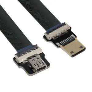 CY Mini HDMI to Micro HDMI Cable CYFPV Mini HDMI Male to Micro HDMI Female Extension FPC Flat Cable 1080P for FPV HDTV Multicopter Aerial Photography CY Mini HDMI to Micro HDMI Cable CYFPV Mini HDMI Male to Micro HDMI Female Extension FPC Flat Cable 1080P for FPV HDTV Multicopter Aerial Photography
