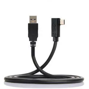 CY Fit for Quest Link VR USB 3.1 Type-C Left Right Angled Type to Standard USB3.0 Data Cable 1.2M CY Fit for Quest Link VR USB 3.1 Type-C Left Right Angled Type to Standard USB3.0 Data Cable 1.2M