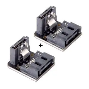 CY SATA 7Pin Male to Female 90 Degree Down Angled Motherboard SATA Port Extension Convertor Adapter for Desktops SSD HDD 6Gbps CY SATA 7Pin Male to Female 90 Degree Down Angled Motherboard SATA Port Extension Convertor Adapter for Desktops SSD HDD 6Gbps
