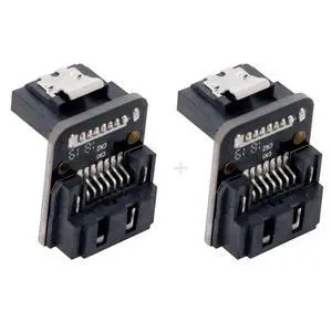 SATA 7Pin Female to 7pin Male 90 Degree Angled Adapter Mainboard Motherboard for Desktops SSD HDD 6Gbps Data Convertor SATA 7Pin Female to 7pin Male 90 Degree Angled Adapter Mainboard Motherboard for Desktops SSD HDD 6Gbps Data Convertor
