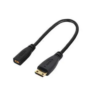 7.87 Inch 4K Mini HDMI 1.4 Cable,Mini HDMI Male to Micro HDMI Female Cable for Raspberry Pi,Camera, Monitor 7.87 Inch 4K Mini HDMI 1.4 Cable,Mini HDMI Male to Micro HDMI Female Cable for Raspberry Pi,Camera, Monitor