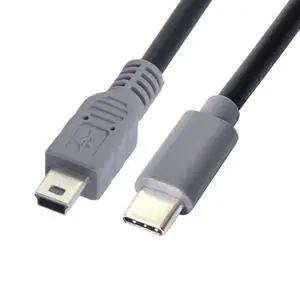 3.28FT USB C to Mini USB 2.0 Data/Charge Cable for Laptop Phone USB C Host to Mini USB Device Power Bank/Camera/Dongle/Hard Disk 3.28FT USB C to Mini USB 2.0 Data/Charge Cable for Laptop Phone USB C Host to Mini USB Device Power Bank/Camera/Dongle/Hard Disk