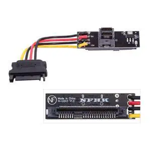 U.2 U.3 SFF-8639 SSD to SFF-8643 PCB Adapter Card with 5V/12V SATA Power Cable U.2 U.3 SFF-8639 SSD to SFF-8643 PCB Adapter Card with 5V/12V SATA Power Cable