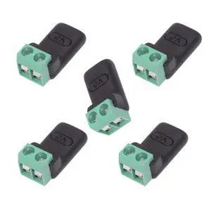 5 Pack USB C 2Pin Socket Solderless 5V3A Charging Connector for Non-Smart Devices/Toys/Small Appliances 5 Pack USB C 2Pin Socket Solderless 5V3A Charging Connector for Non-Smart Devices/Toys/Small Appliances