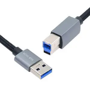 USB 3.0 Nylon Braided Cable USB 3.0 Type A to Type B Extension Data Cable 5Gbps for Disk SSD Camera 0.3M USB 3.0 Nylon Braided Cable USB 3.0 Type A to Type B Extension Data Cable 5Gbps for Disk SSD Camera 0.3M