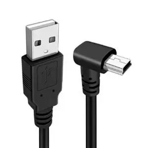 Mini USB Cable,USB 2.0 Male to Mini USB 5 Pin Male 90 Degree UP Angled Charging Data Transfer Extension Cable Black 1.5M for Dash Cam/GPS/Microphone Mini USB Cable,USB 2.0 Male to Mini USB 5 Pin Male 90 Degree UP Angled Charging Data Transfer Extension Cable Black 1.5M for Dash Cam/GPS/Microphone