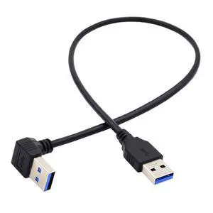 USB 3.0 Cable USB 3.0 Type A 90 Degree UP Angled Extension Data Cable 40cm USB 3.0 Cable USB 3.0 Type A 90 Degree UP Angled Extension Data Cable 40cm