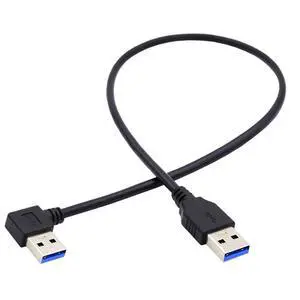 USB 3.0 Cable USB 3.0 Type A 90 Degree Left Angled Extension Data Cable 40cm USB 3.0 Cable USB 3.0 Type A 90 Degree Left Angled Extension Data Cable 40cm