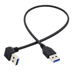 USB 3.0 Cable USB 3.0 Type A 90 Degree Down Angled Extension Data Cable 40cm USB 3.0 Cable USB 3.0 Type A 90 Degree Down Angled Extension Data Cable 40cm