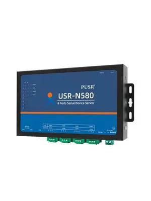 8 Ports MQTT Modbus Gateway Support SSL/TLS Edge Computing RS485 Serial to ethernet Converter Device Server USR-N580 8 Ports MQTT Modbus Gateway Support SSL/TLS Edge Computing RS485 Serial to ethernet Converter Device Server USR-N580