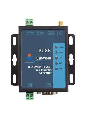 RS485/ RS232 WiFi Serial Server Converter Serial to WiFi/WiFi to Ethernet Converter Support Modbus Gateway USR-W610 RS485/ RS232 WiFi Serial Server Converter Serial to WiFi/WiFi to Ethernet Converter Support Modbus Gateway USR-W610