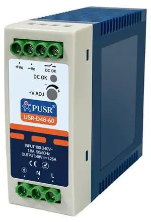 Industrial Grade POE Switch (USR-D48-60 | 48V 1.25A) USR-D48-60 Industrial Grade POE Switch (USR-D48-60 | 48V 1.25A) USR-D48-60