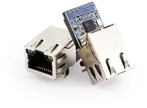 (Price for 5 Pcs) UART TTL to ethernet Converter Module Kport Tiny Size bi-Directional Transmission TCP UDP USR-K6 (Price for 5 Pcs) UART TTL to ethernet Converter Module Kport Tiny Size bi-Directional Transmission TCP UDP USR-K6