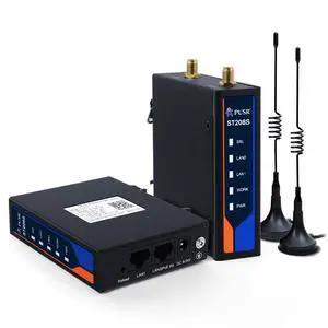 2 Piece 2.4 GHz Point to Point/Multipoint Wireless Bridge Plug and Play Qualcomm Solution Up to 500 M IP30 Waterproof Industrial Application External Antenna ST208S 2 Piece 2.4 GHz Point to Point/Multipoint Wireless Bridge Plug and Play Qualcomm Solution Up to 500 M IP30 Waterproof Industrial Application External Antenna ST208S