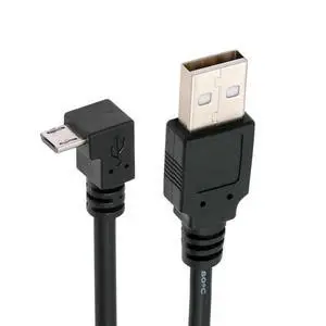 Cable Down Angled 90 Degree Micro USB 5Pin to USB 2.0 Type-A Data Charge Cable for Phone Tablet Camera (10cm) Cable Down Angled 90 Degree Micro USB 5Pin to USB 2.0 Type-A Data Charge Cable for Phone Tablet Camera (10cm)