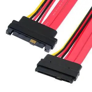 SFF-8482 SAS Cable 29Pin Male to Female Extension Cable for SAS Raid Server Hard Disk Drive SSD 12Gbps (1FT/30cm) SFF-8482 SAS Cable 29Pin Male to Female Extension Cable for SAS Raid Server Hard Disk Drive SSD 12Gbps (1FT/30cm)