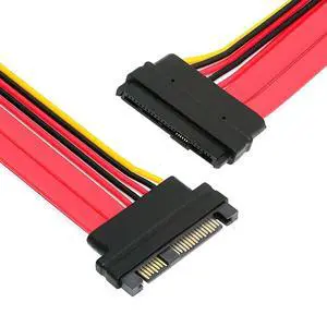 SFF-8482 SAS Cable 29Pin Male to Female Extension Cable for SAS Raid Server Hard Disk Drive SSD 12Gbps (3FT/100cm) SFF-8482 SAS Cable 29Pin Male to Female Extension Cable for SAS Raid Server Hard Disk Drive SSD 12Gbps (3FT/100cm)