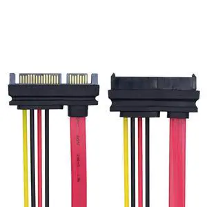 SAS Cable SFF-8482 SAS 29 Pin to SATA 22Pin Hard Disk Drive Raid Extension Cable with 22 Pin SATA Power Port SAS Cable SFF-8482 SAS 29 Pin to SATA 22Pin Hard Disk Drive Raid Extension Cable with 22 Pin SATA Power Port