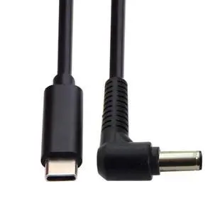 Cable Type C USB-C Input Source 65W to DC 6.0x1.4mm Power Charge Cable 19.5V Compatible with Laptop 18-20V Cable Type C USB-C Input Source 65W to DC 6.0x1.4mm Power Charge Cable 19.5V Compatible with Laptop 18-20V