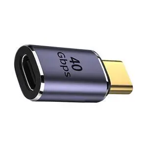 40Gbps USB4 Type C Male to Female Straight Connector 100W Power Data 8K Video Adapter for USB4.0 40Gbps USB4 Type C Male to Female Straight Connector 100W Power Data 8K Video Adapter for USB4.0