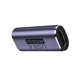 USB4 Type C Female to Female 100W Power 40Gbps Data 8K Video Extender Adapter for USB4.0 USB4 Type C Female to Female 100W Power 40Gbps Data 8K Video Extender Adapter for USB4.0