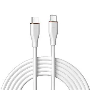 Colorful USB-C 480Mbps Type-C Male to Male Cable Ultra Soft High Flex 65W Hyper Super Flexible Cord (White 100cm) Colorful USB-C 480Mbps Type-C Male to Male Cable Ultra Soft High Flex 65W Hyper Super Flexible Cord (White 100cm)