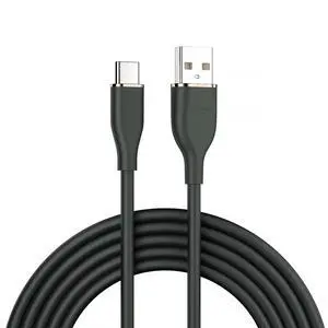 Colorful USB-A Type A to USB-C Liquid Silicone Ultra Soft Power USB2.0 Data Cable Fast Charge for Laptop Tablet Phone (Black 100cm) Colorful USB-A Type A to USB-C Liquid Silicone Ultra Soft Power USB2.0 Data Cable Fast Charge for Laptop Tablet Phone (Black 100cm)