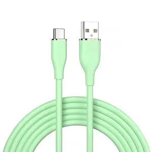 Colorful USB-A Type A to USB-C Liquid Silicone Ultra Soft Power USB2.0 Data Cable Fast Charge for Laptop Tablet Phone (Green 100cm) Colorful USB-A Type A to USB-C Liquid Silicone Ultra Soft Power USB2.0 Data Cable Fast Charge for Laptop Tablet Phone (Green 100cm)