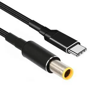 Cable 100W Type C USB-C Input to 20V DC 7.9 * 5.4mm Output Power 20V 5A 65W PD Charge Cable Compatible with Laptop Cable 100W Type C USB-C Input to 20V DC 7.9 * 5.4mm Output Power 20V 5A 65W PD Charge Cable Compatible with Laptop