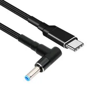 Cable 100W Type C USB-C Input to 20V DC 4.5 * 3.0mm Output Power 20V 5A 65W PD Charge Cable Compatible with Laptop Cable 100W Type C USB-C Input to 20V DC 4.5 * 3.0mm Output Power 20V 5A 65W PD Charge Cable Compatible with Laptop