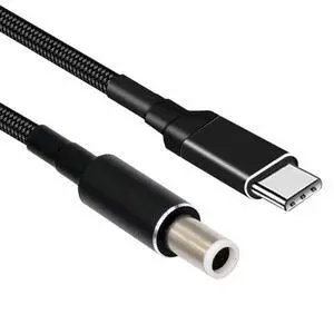 Cable 100W Type C USB-C Input to 20V DC 7.4 * 5.0mm Output Power 20V 5A 65W PD Charge Cable Compatible with Laptop Cable 100W Type C USB-C Input to 20V DC 7.4 * 5.0mm Output Power 20V 5A 65W PD Charge Cable Compatible with Laptop