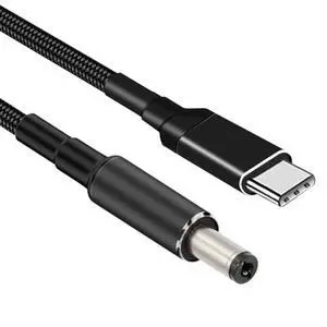 Cable 100W Type C USB-C Input to 20V DC 5.5 * 2.1mm Output Power 20V 5A 65W PD Charge Cable Compatible with Laptop Cable 100W Type C USB-C Input to 20V DC 5.5 * 2.1mm Output Power 20V 5A 65W PD Charge Cable Compatible with Laptop