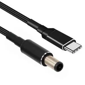 Cable 100W Type C USB-C Input to 20V DC 7.4 * 5.0mm Output Power 20V 5A 65W PD Charge Cable Compatible with Laptop Cable 100W Type C USB-C Input to 20V DC 7.4 * 5.0mm Output Power 20V 5A 65W PD Charge Cable Compatible with Laptop
