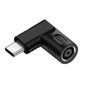 Adapter DC 20V Jack 7.4x5.0mm Input to USB-C Type-C Output 90 Degree Right Angled Power Plug Charge Adapter 65W Adapter DC 20V Jack 7.4x5.0mm Input to USB-C Type-C Output 90 Degree Right Angled Power Plug Charge Adapter 65W