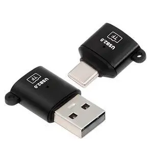 2pcs/lot USB-C Type-C Host & USB 2.0 Type-A to TF Micro-SD T-Flash Card Reader OTG Adapter for Laptop Tablet Phone 2pcs/lot USB-C Type-C Host & USB 2.0 Type-A to TF Micro-SD T-Flash Card Reader OTG Adapter for Laptop Tablet Phone