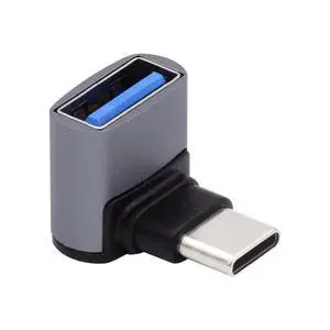Adapter Up Down Angled USB-C Type-C to USB 3.0 Female OTG Adapter 90 Degree for Laptop Phone Adapter Up Down Angled USB-C Type-C to USB 3.0 Female OTG Adapter 90 Degree for Laptop Phone