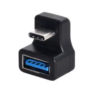 Adapter Type-C USB-C OTG to USB 3.0 Female Extension Adapter 360 Degree Down Up Opposite U Shape Back Angled for Phone Tablet Adapter Type-C USB-C OTG to USB 3.0 Female Extension Adapter 360 Degree Down Up Opposite U Shape Back Angled for Phone Tablet