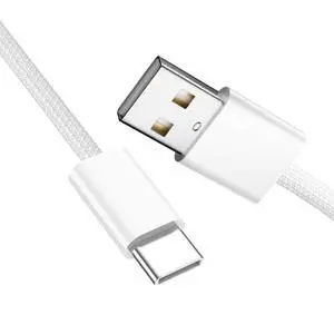 Cable USB-C Type C Male to Type-A Male 15W 5V3A Power 480Mbps Data Cable White Sleeve for Phone & Tablet (100cm) Cable USB-C Type C Male to Type-A Male 15W 5V3A Power 480Mbps Data Cable White Sleeve for Phone & Tablet (100cm)