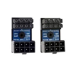 2pcs/lot ATX 8P EPS Male to 8P Female 360 Degree Up Down Angled Power Header Adapter for CPU 12V 2pcs/lot ATX 8P EPS Male to 8P Female 360 Degree Up Down Angled Power Header Adapter for CPU 12V