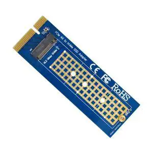 M-Key NVME AHCI SSD M.2 2280 to PCI-E 3.0 PCI Express 4.0 4X Vertical Adapter for Desktop Motherboard M-Key NVME AHCI SSD M.2 2280 to PCI-E 3.0 PCI Express 4.0 4X Vertical Adapter for Desktop Motherboard