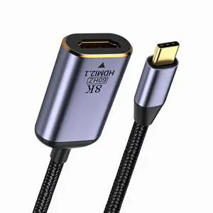 USB4.0 USB-C Type-C Host to HDMI Female Monitor HDTV Displays Short Cable Adapter 8K 60hz 4K for Laptop Phone USB4.0 USB-C Type-C Host to HDMI Female Monitor HDTV Displays Short Cable Adapter 8K 60hz 4K for Laptop Phone