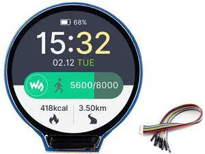 waveshare 1.28inch Round LCD IPS Display Module for Raspberry Pi 4B/3B+/3B/2B/Zero/Zero W/WH/Zero 2W/2WH, Jetson Nano, STM32, 240×240 Resolution 65K RGB Colors GC9A01 Driver SPI Interface waveshare 1.28inch Round LCD IPS Display Module for Raspberry Pi 4B/3B+/3B/2B/Zero/Zero W/WH/Zero 2W/2WH, Jetson Nano, STM32, 240×240 Resolution 65K RGB Colors GC9A01 Driver SPI Interface