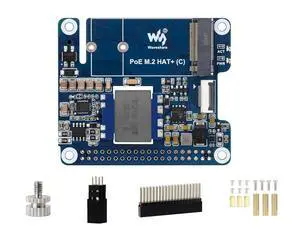 PCIe to M.2 Adapter with PoE Function (C) Compatible with Raspberry Pi 5, Supports NVMe Protocol 2230/2242 M.2 Solid State Drive, High-Speed Reading/Writing, 5V 5A (MAX) GPIO Header PCIe to M.2 Adapter with PoE Function (C) Compatible with Raspberry Pi 5, Supports NVMe Protocol 2230/2242 M.2 Solid State Drive, High-Speed Reading/Writing, 5V 5A (MAX) GPIO Header